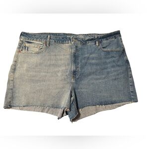 Old Navy Two Toned OG Straight Stretch Denim Cutoff Shorts